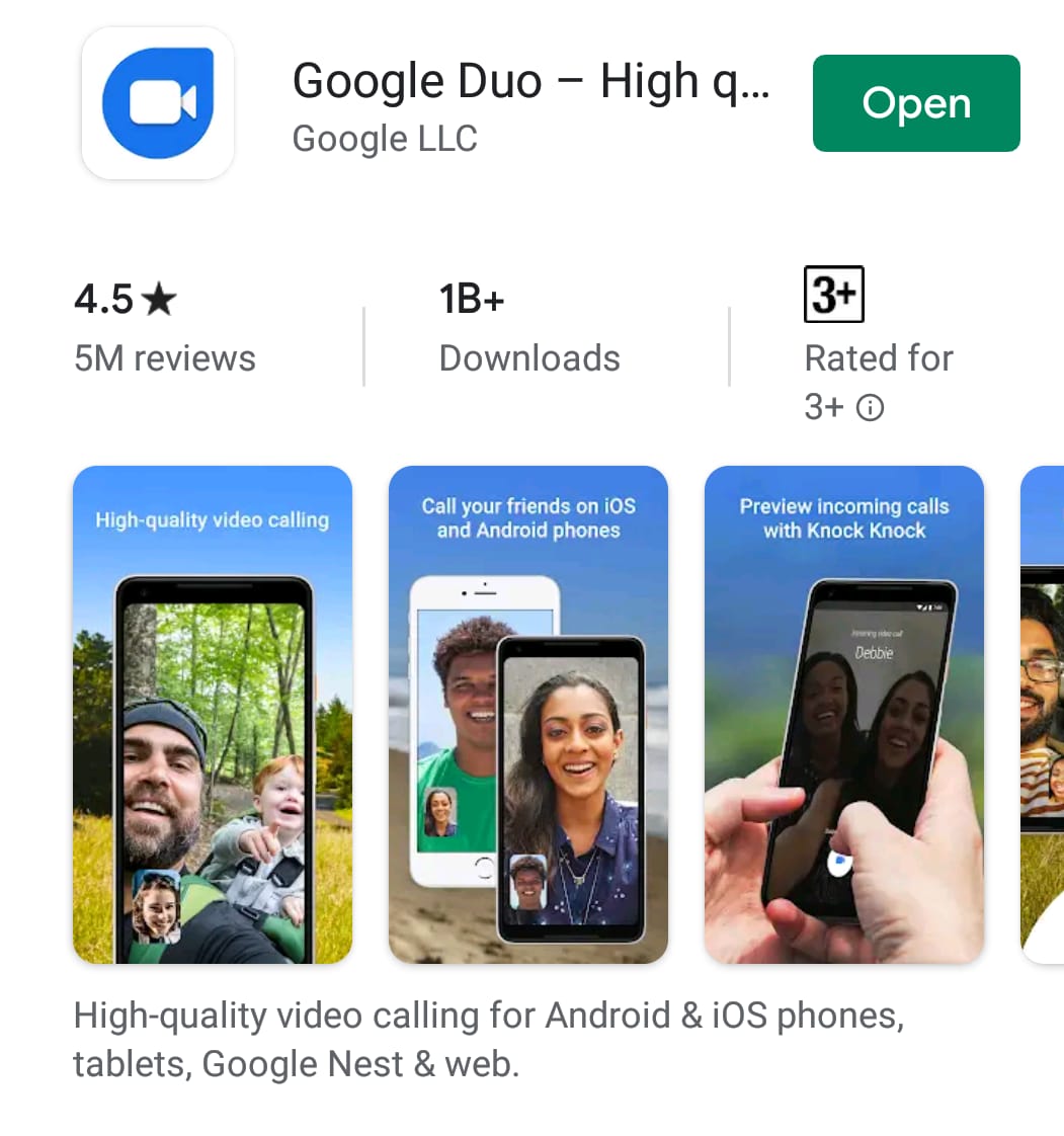 google duo app download video calling